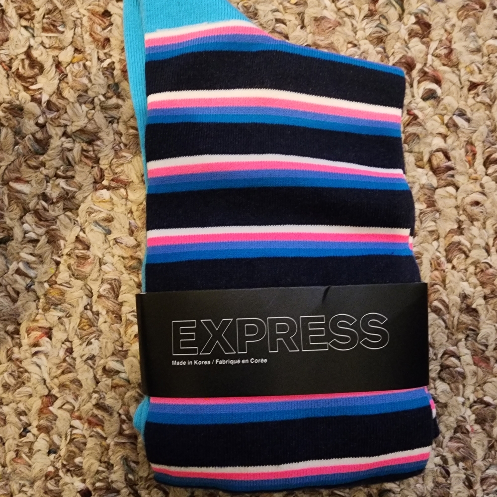 Express Men's Multicolor Striped Socks